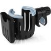 imageAccmor Stroller Cup Holder with Phone Holder Bike Cup Holder 2in1 Universal Cup Phone Drinks Holder for Stroller Walker Wheelchair BlackBlack Grey