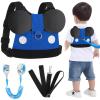 imageAccmor Toddler Leash Harness Child Harness Baby Leash  AntiLost Wrist Link Cute Kids Harness with Walking Strap Tether Belt for 15 Years Boys and Girls to Zoo or MallBlueBoys Blue Wrist Link