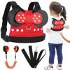 imageAccmor Toddler Leash Harness Child Harness Baby Leash  AntiLost Wrist Link Cute Kids Harness with Walking Strap Tether Belt for 15 Years Boys and Girls to Zoo or MallRedGirls Orange Wrist Link