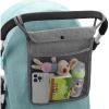 imageAccmor Universal Stroller Organizer Mesh Bag Fits for Uppababy Nuna Britax Doona Strollers NonSlip Adjustable Stroller Mesh Cargo Net Storage Caddy AccessoriesGrey