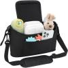 imageAccmor Universal Stroller Organizer Stroller Bag Caddy Organizer Stroller Organizer Accessories for Uppababy Baby Jogger Nuna Doona Britax StrollersBlack