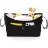 imageAccmor Universal Stroller Organizer Stroller Bag Stroller Caddy Organizer Stroller Accessories Fits for Uppababy Baby Jogger Nuna Doona Britax Strollers BlackBlack