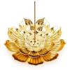 imageAccmor Zinc Alloy Incense Holder Lotus Stick Incense Burner Incense Holder for StickCoilCone Incense with Ash CatcherCopperGold