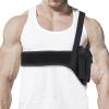 imageDeep Concealment Shoulder Holster Accmor Universal Underarm Gun Holster for Men and Women Elastic Neoprene Concealed Carry Holster Waistband Belt 45 inch Right Hand Draw