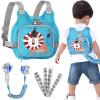 imageToddler Harness Leash  Anti Lost Wrist Link Accmor Kids Harnesses Children Leashes for Girls Cute Deer Baby Walking Holder AntiLost Bracelet Strap Tether for Outdoor Keep Kids Close PinkBaby BlueLion