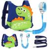 imageToddler Harness Leash with Anti Lost Wrist Link Accmor Cute Dinosaur Kids Harness Children Leash for Outdoor Travel Adorable Baby Anti Lost Leash Walking Wristband Assistant Strap Keep Babies CloseBlueLight Green Spotted Brachiosaurus  Blue Link