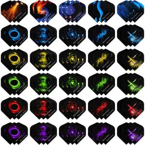 imageAccmor 144pcs Standard Dart Flights Set Dart Flights for Steel Tip DartsSoft Plastic Tip Darts Dart Replacement Flights AccessoriesDart Flights Set A90pc