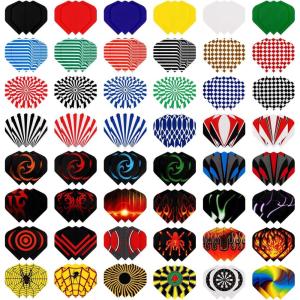 imageAccmor 144pcs Standard Dart Flights Set Dart Flights for Steel Tip DartsSoft Plastic Tip Darts Dart Replacement Flights AccessoriesDart Flights Set D144pc