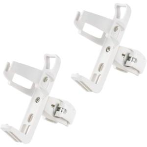 imageAccmor 2 Pack Bike Water Bottle Holders No Screws Universal Bike Cup Holder 360 Degree Rotatable Bike Water Bottle Cage Water Bottle Holders for Kids Bike Adult BikeWhite