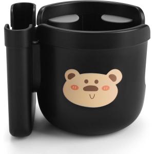 imageAccmor 2in1 Walker Cup Holder with Phone Holder Wheelchair Cup Holder Rollator Cup Holder Cup Phone Holder for Walker Wheelchair Rollator Mobility ScooterBlackBear