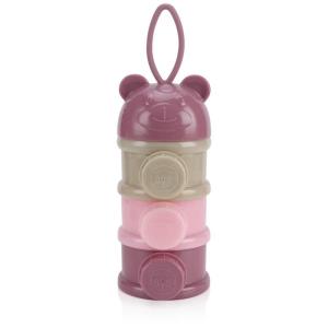 imageAccmor 3 Layers Baby Milk Powder Formula Dispenser On The Go Formula Container for Travel NonSpill Stackable Baby Snack Storage Container with HandleBPA FreePurple