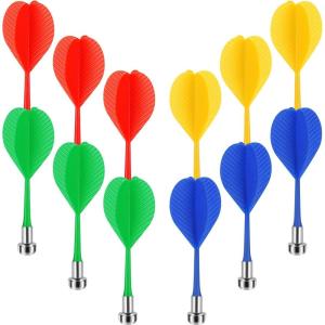 imageAccmor 36pcs Magnetic Darts Magnetic Darts Replacement for Magnetic Dartboard Plastic Darts Safety Magnetic Darts Target GameRed  Blue Yellow  Green