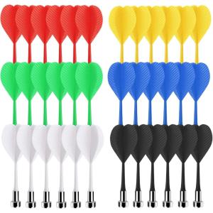 imageAccmor 36pcs Magnetic Darts Magnetic Darts Replacement for Magnetic Dartboard Plastic Darts Safety Magnetic Darts Target GameRed  White  Black  Blue  Yellow  Green