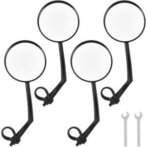 imageAccmor 4pcs Bike Rearview Mirrors Adjustable Rotatable Handlebars Glass Bicycle Mirrors360 Rotation Rearview Bike Mirror for Bicycle with The Handlebar 18 cm  2 cm 071 in  079 in
