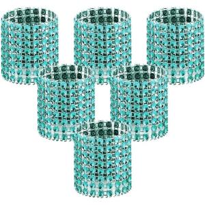 imageAccmor 50pcs Napkin Rings Gold Napkin Rings Buckles for Table Decorations Wedding DinnerParty DIY DecorationBlue