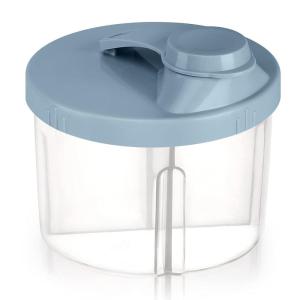 imageAccmor Baby Formula Dispenser On The Go NonSpill Rotating FourCompartment Formula Container to Go Milk Powder Kids Snack Container for Infant Toddler Travel Outdoor BlueBlue