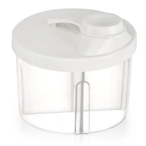 imageAccmor Baby Formula Dispenser On The Go NonSpill Rotating FourCompartment Formula Container to Go Milk Powder Kids Snack Container for Infant Toddler Travel Outdoor BlueWhite