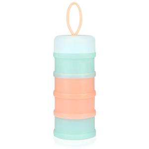 imageAccmor Baby Formula Dispenser On The Go Stackable Travel Formula Container NonSpill Milk Powder Baby Kids Snack Storage Container BPA Free 2 PacksBlue Alternate Pink