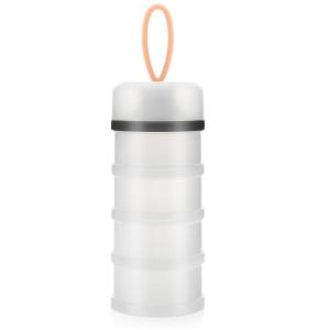 imageAccmor Baby Formula Dispenser On The Go Stackable Travel Formula Container NonSpill Milk Powder Baby Kids Snack Storage Container BPA Free 2 PacksTransparent