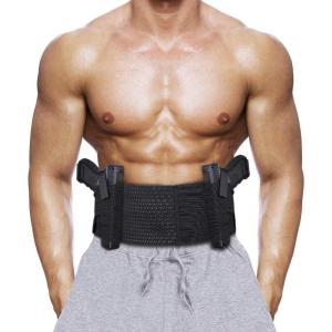 imageAccmor Belly Band Holster for Concealed Carry Elastic Breathable Waistband Gun Holsters for Women Men Comfortable Fits up to 55quot Belly Right and Left Hand Draw