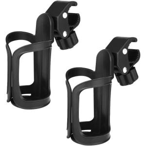 imageAccmor Bike Cup Holder Bike Water Bottle Holders Universal 360 Degrees Rotation Cup Holder for Bicycle Stroller Scooter Walker Wheelchair Bike Bottle Holders for Kids Adults 2 Pack2 pack