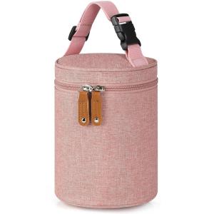 imageAccmor Breastmilk Cooler Bag Insulated Baby Bottle Cooler Tote Bags for Nursing Mom DaycarePink