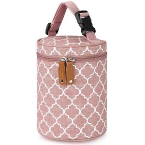 imageAccmor Breastmilk Cooler Bag Insulated Baby Bottle Cooler Tote Bags for Nursing Mom DaycarePink Geometry