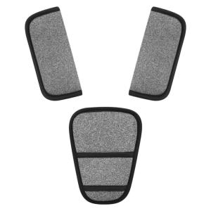 imageAccmor Car Seat Straps Shoulder Pads Suit for Baby Kids Car Seat Strap Covers Hip SupportCar Seat Strap Pads Soft Seat Belt Covers for All Car Seats Pushchair StrollerGrey