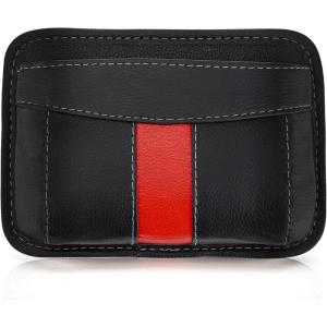 imageAccmor Car Side Pocket Organizer  PU Leather Tray Pouch Seat Storage Gap Filler Phone Key Sunglasses Holder for Door Window Console Seat 1 Pack