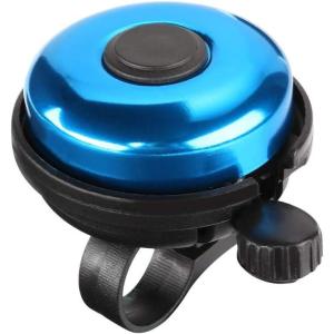 imageAccmor Classic Bike Bell Aluminum Bicycle Bell Loud Crisp Clear Sound Bicycle Bike Bell for Adults KidsBlueRight Hand Use1 pack