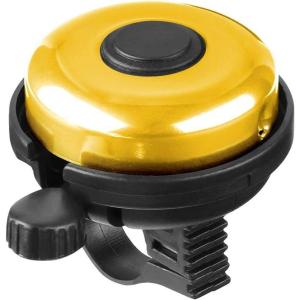 imageAccmor Classic Bike Bell Aluminum Bicycle Bell Loud Crisp Clear Sound Bicycle Bike Bell for Adults KidsGoldLeft Hand Use1 pack