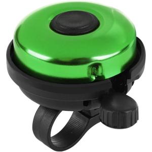 imageAccmor Classic Bike Bell Aluminum Bicycle Bell Loud Crisp Clear Sound Bicycle Bike Bell for Adults KidsGreenRight Hand Use1 pack