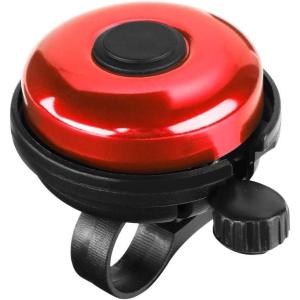 imageAccmor Classic Bike Bell Aluminum Bicycle Bell Loud Crisp Clear Sound Bicycle Bike Bell for Adults KidsRedRight Hand Use1 pack