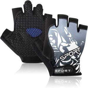 imageAccmor Cycling Gloves for Women Men Half Finger Bike Gloves Road Bicycle Gloves ShockAbsorbing AntiSlip Breathable Motorcycle Mountain Bike Gloves for Men Women Adultsgray