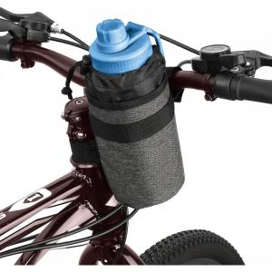 imageAccmor Insulated Bike Water Bottle Holders  Keeps Bottle Cool or Warm Universal Fit for Kids Mountain Cruiser Road Bikes  Blackblack