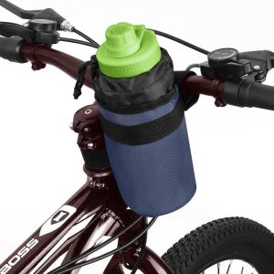 imageAccmor Insulated Bike Water Bottle Holders  Keeps Bottle Cool or Warm Universal Fit for Kids Mountain Cruiser Road Bikes  Blackblue