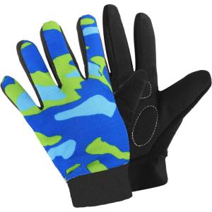 imageAccmor Kids Cycling Gloves  Breathable NonSlip Full Finger Gloves for Child Cycling Climbing Riding Biking ampamp Outdoor Sports 410 Years Boys ampamp GirlsStyle BBlue Green