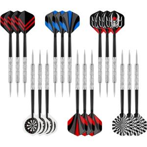 imageAccmor Metal Tip Darts Steel Tip Darts Professional Metal Darts Darts Metal Tip Set Metal Darts for Dartboard Classic LegendSilver