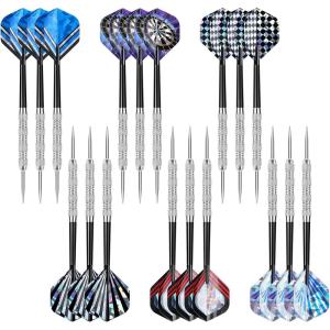 imageAccmor Metal Tip Darts Steel Tip Darts Professional Metal Darts Darts Metal Tip Set Metal Darts for Dartboard Laser ColorfulSilver