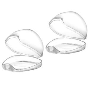 imageAccmor Pacifier Case Pacifier Holder Case Pacifier Container for Travel BPA Free Transparent 2 PackTransparent