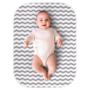 imageAccmor Portable Diaper Changing Pad Waterproof Baby Changing Mat Foldable Portable Travel Changing Pads for Baby BlackStripeLare 27x 20