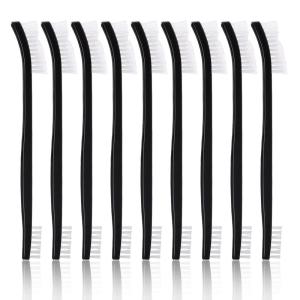 imageAccmor Scratch Brush Set DoubleEnded Gun Cleaning Brushes Tools 9 Packs All Purpose Steel Bristle Cleaner Kit Handy Wire Scrub for Cleaning Welding SlagPaintRustDirt9 Nylon White
