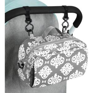imageAccmor Stroller Organizer Universal Stroller Organizer with Insulated Cup Holder Pocket Dual Purpose Large Capacity Stroller Bag Caddy Stroller Accessories Fits for Uppababy Doona Nuna StrollersBritishness
