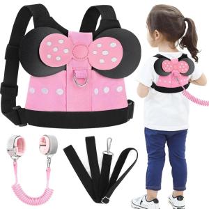 imageAccmor Toddler Leash Harness Child Harness Baby Leash  AntiLost Wrist Link Cute Kids Harness with Walking Strap Tether Belt for 15 Years Boys and Girls to Zoo or MallLightpinkGirls Lightpink Wrist Link
