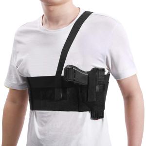 imageDeep Concealment Shoulder Holster Accmor Universal Concealed Carry Shoulder Holster Vest Elastic Underarm Gun Holster Waistband for Men and Women Right Hand Draw