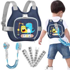 imageToddler Harness Leash  Anti Lost Wrist Link Accmor Kids Harnesses Children Leashes for Girls Cute Deer Baby Walking Holder AntiLost Bracelet Strap Tether for Outdoor Keep Kids Close PinkNavy BlueCrane Dinosaur