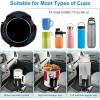 imageAccmor Universal Car Cup Holder Expander Adapter with Adjustable Base Upgraded Car Cup Holder Expander Compatible with Yeti Hydro Flasks Camelbak Nalgene Fits Less Than 551quot Large Bottles ampamp Mugs