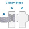 imageAccmor Portable Diaper Changing Pad Waterproof Baby Changing Mat Foldable Travel Diaper Changing Pads for BabyArrow
