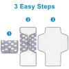 imageAccmor Portable Diaper Changing Pad Waterproof Baby Changing Mat Foldable Travel Diaper Changing Pads for BabyCloud