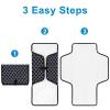 imageAccmor Portable Diaper Changing Pad Waterproof Baby Changing Mat Foldable Travel Diaper Changing Pads for BabyGeometry